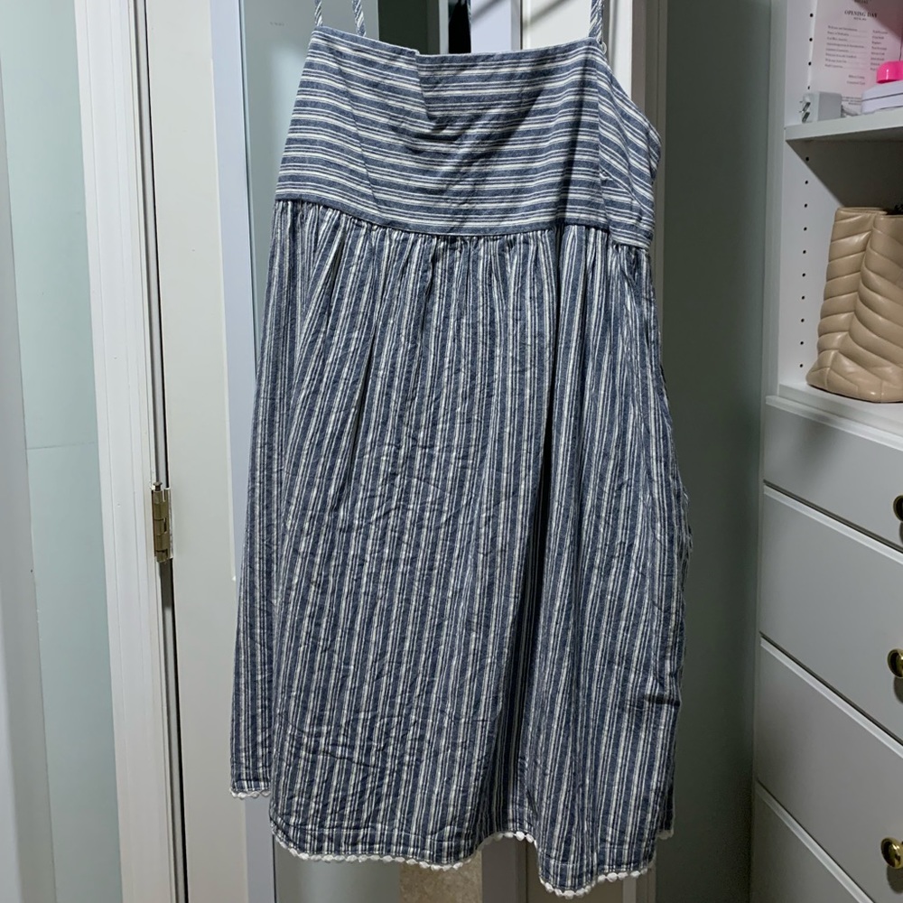 Blue Stripe Babydoll dress